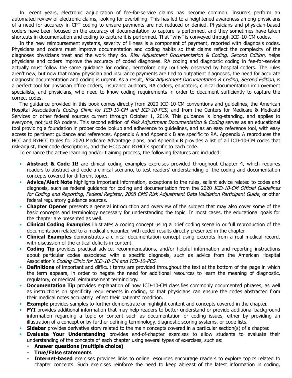 Preview page 6 of Risk Adjustment Documentation & Coding 2nd Edition By Sheri Poe Bernard