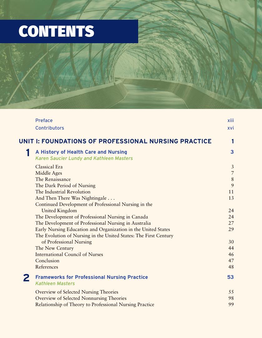 Preview page 9 of Role Development in Professional Nursing Practice 6th Edition By Kathleen Masters