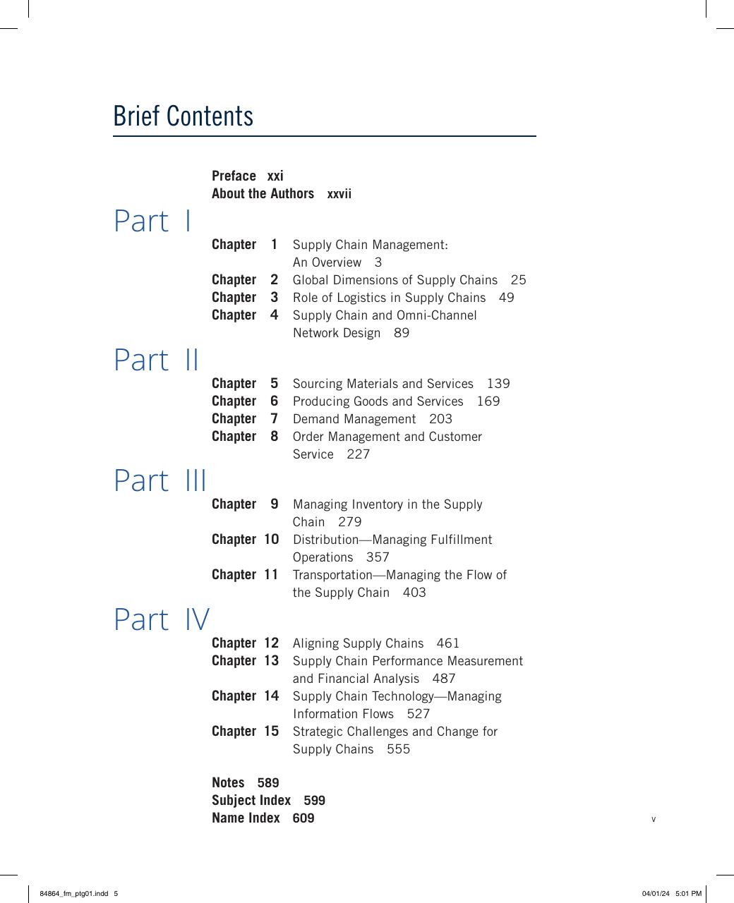 Preview page 6 of Supply Chain Management A Logistics Perspective 12th Edition By John Langley, Robert Novack