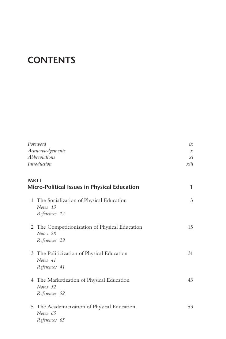 Preview page 8 of Teaching Physical Education Contemporary Issues for Teachers, Educators and Students 1st Eition By  Gary Stidder