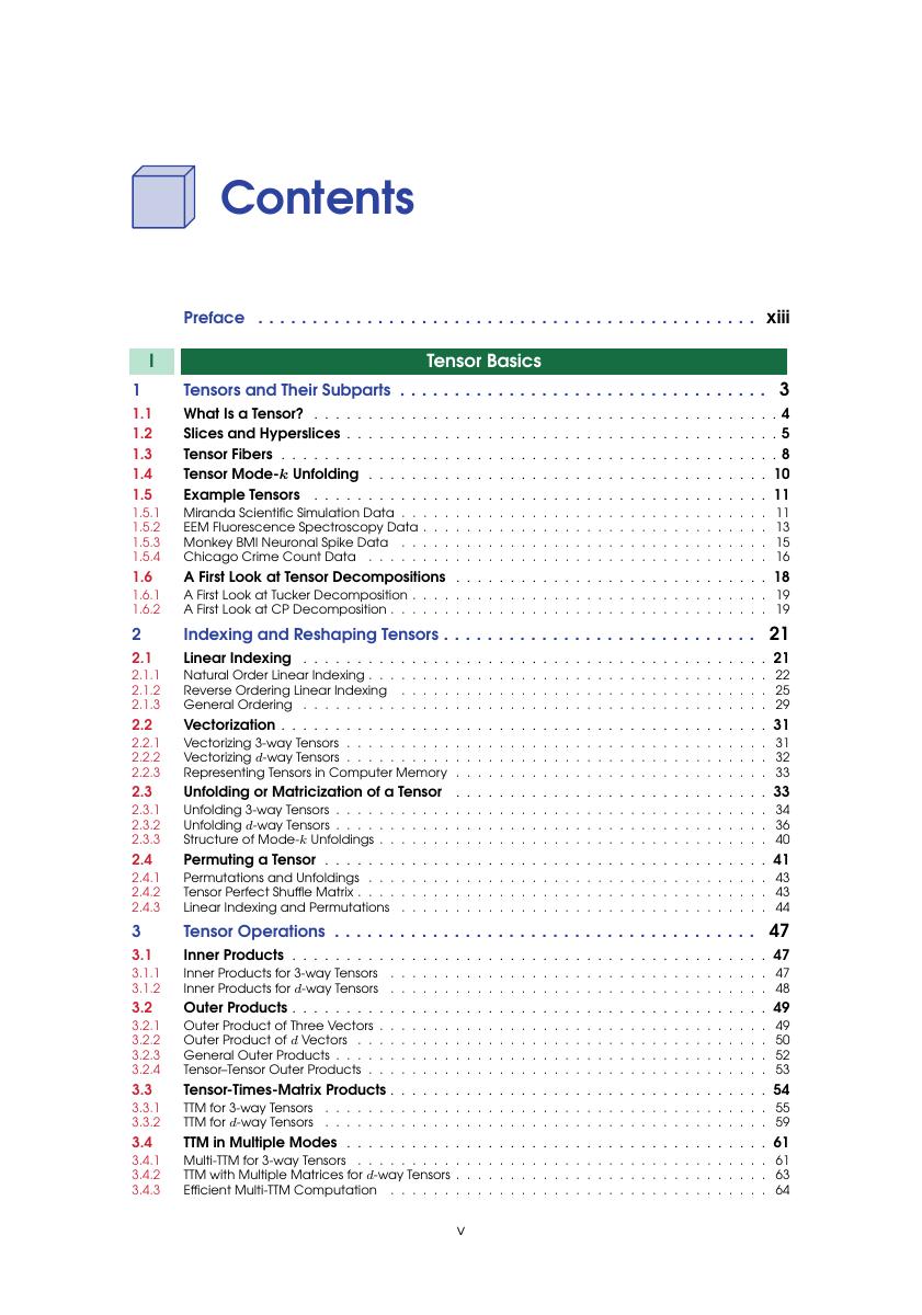 Preview page 6 of Tensor Decompositions for Data Science 1st Edition By Grey Ballard; Tamara G. Kolda