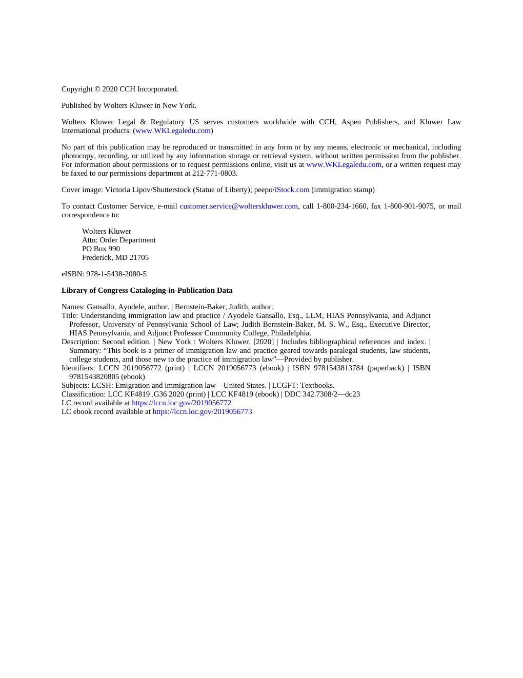 Preview page 4 of Understanding Immigration Law and Practice, 2nd Edition By  Ayodele Gansallo, Judith Bernstein-Baker