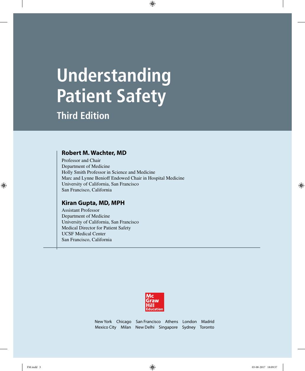 Preview page 4 of Understanding Patient Safety 3rd Edition By Robert Wachter, Kiran Gupta