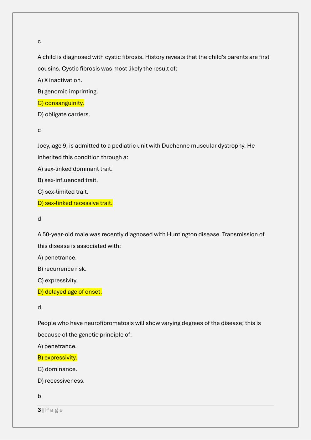 Preview page 3 of MVU NUR 611 PATHOPHYSIOLOGY EXAM 1  PREP