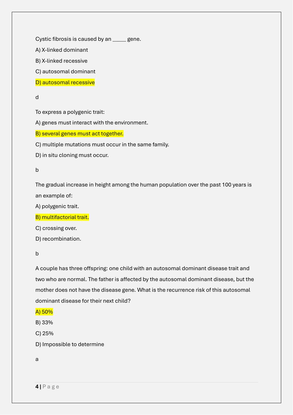 Preview page 4 of MVU NUR 611 PATHOPHYSIOLOGY EXAM 1  PREP