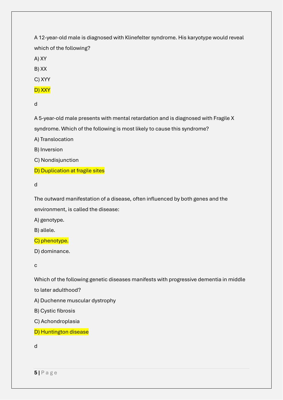 Preview page 5 of MVU NUR 611 PATHOPHYSIOLOGY EXAM 1  PREP