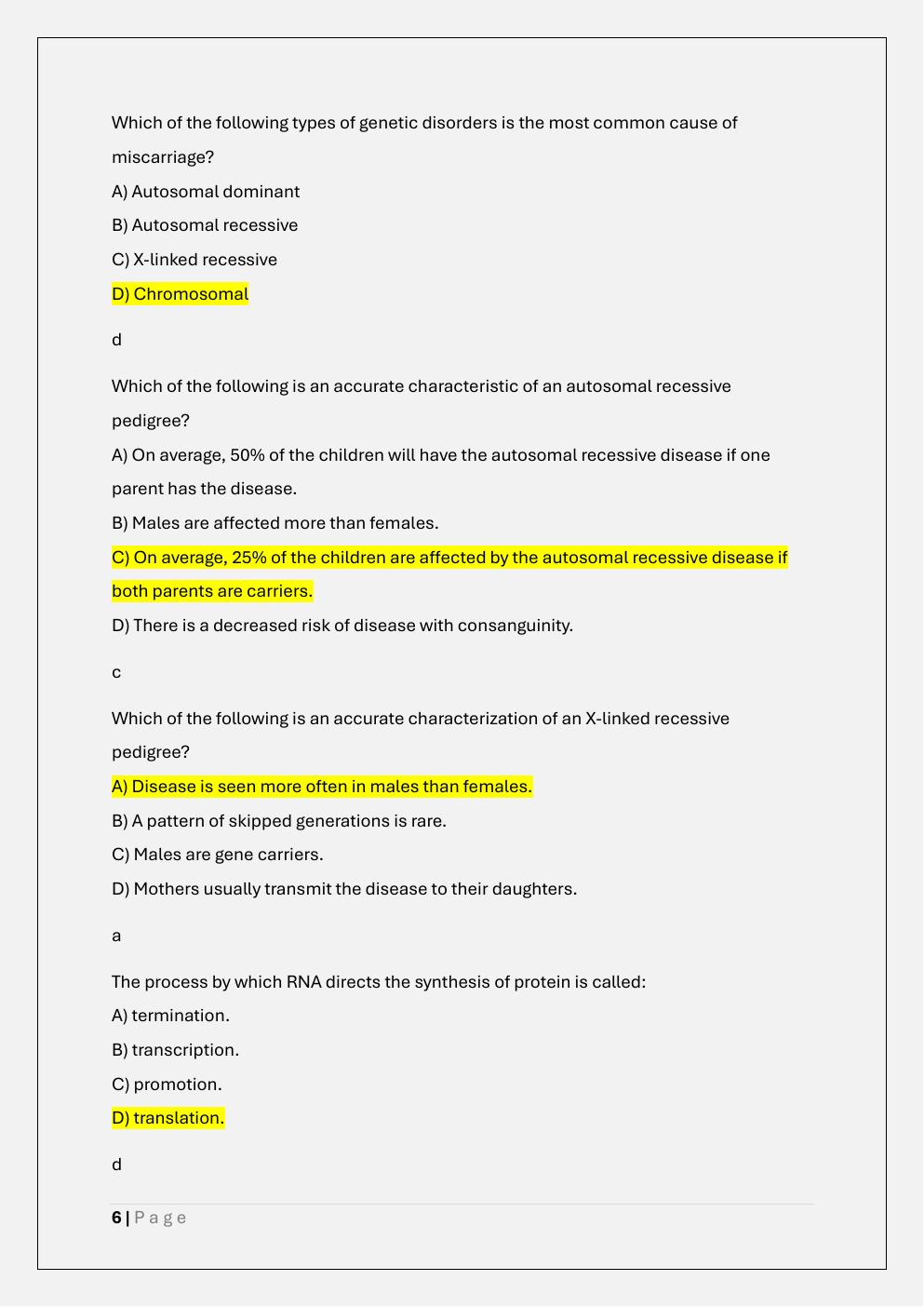Preview page 6 of MVU NUR 611 PATHOPHYSIOLOGY EXAM 1  PREP