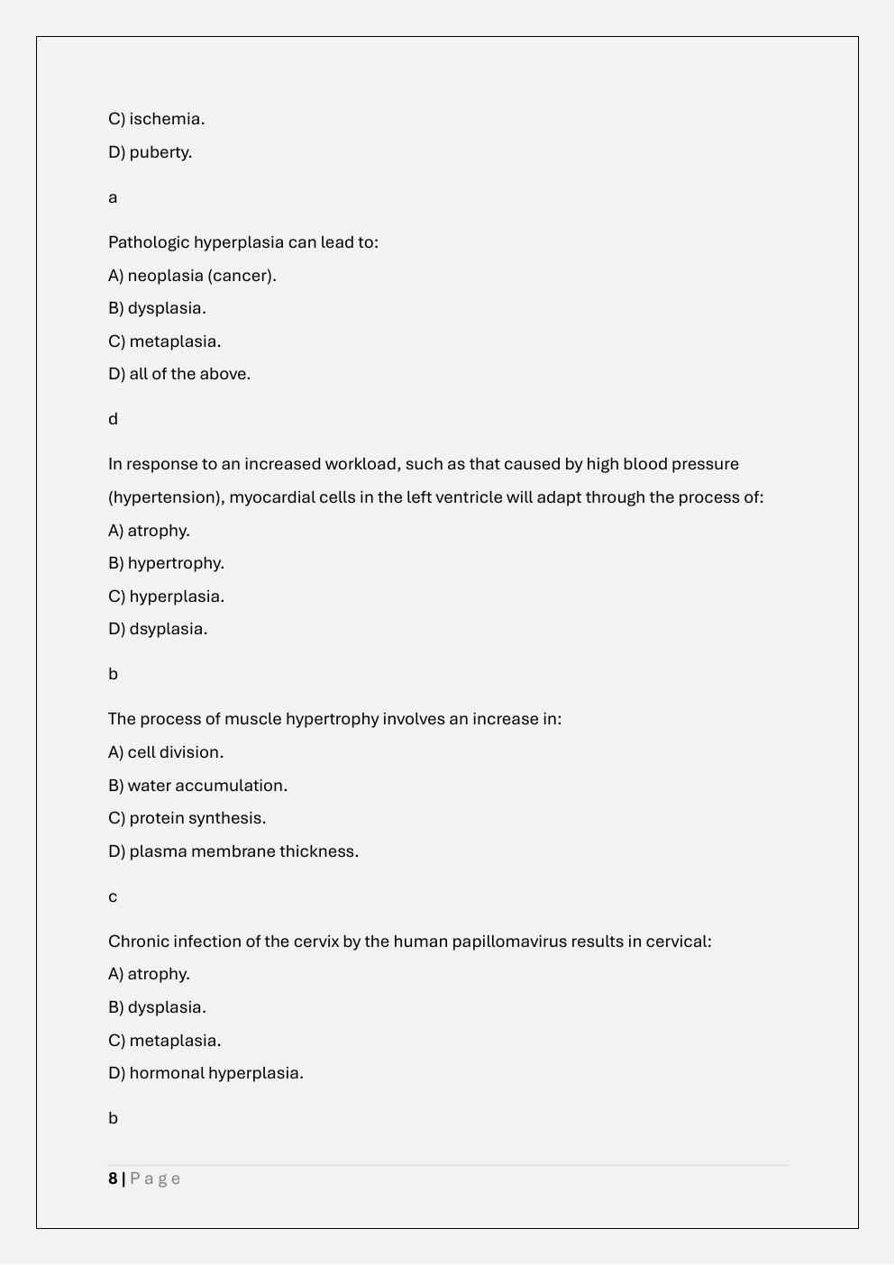 Preview page 8 of MVU NUR 611 PATHOPHYSIOLOGY EXAM 1  PREP