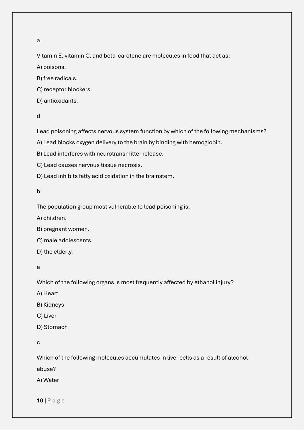 Preview page 10 of MVU NUR 611 PATHOPHYSIOLOGY EXAM 1  PREP