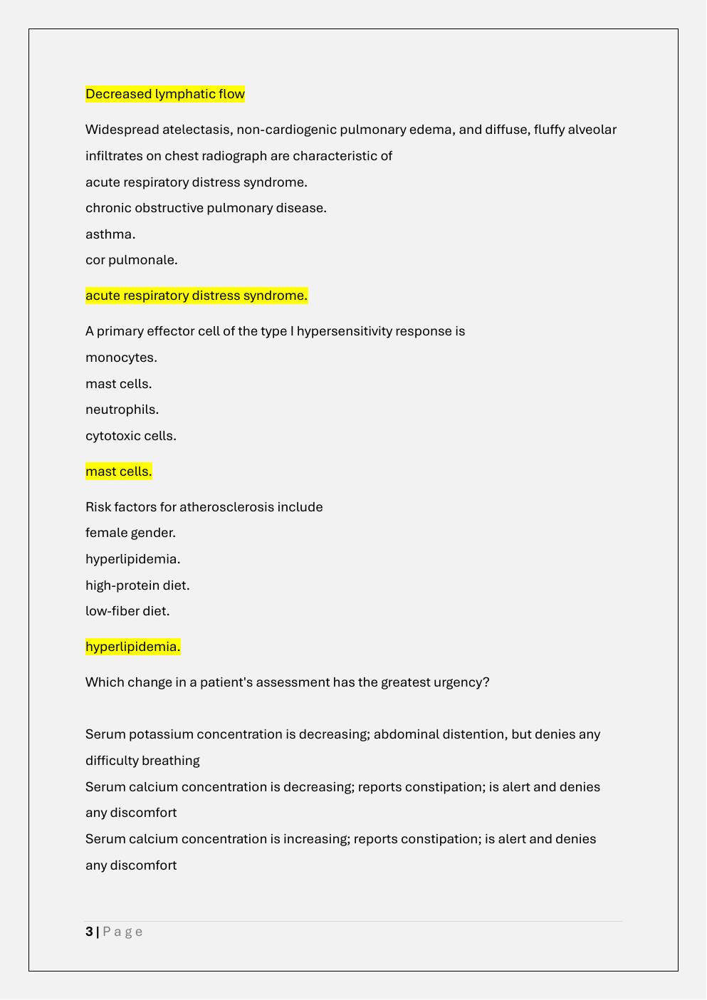 Preview page 3 of PATHO 370 MIDTERM PREP EXAM/WCU PATH  370 PATHOPHYSIOLOGY MIDTERM/PATH 370  MIDTERM EXAM