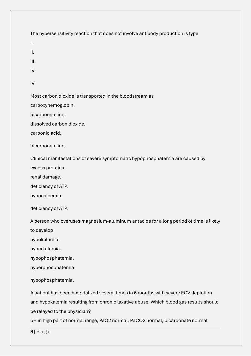 Preview page 9 of PATHO 370 MIDTERM PREP EXAM/WCU PATH  370 PATHOPHYSIOLOGY MIDTERM/PATH 370  MIDTERM EXAM