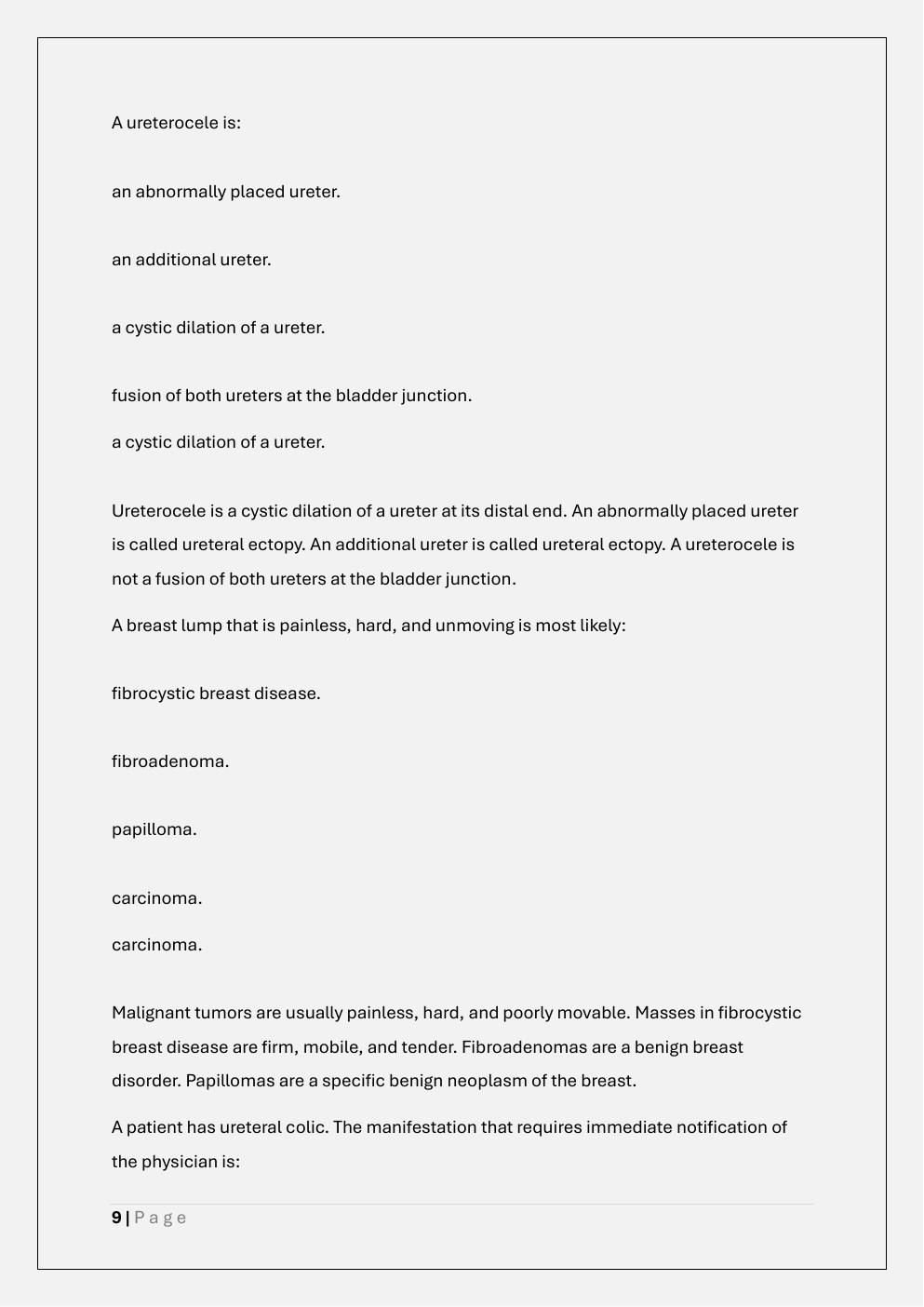 Preview page 9 of PATHO 370 FINAL EXAM PREP TEST BANK 2  /WCU PATH 370 PATHOPHYSIOLOGY FINAL  EXAM