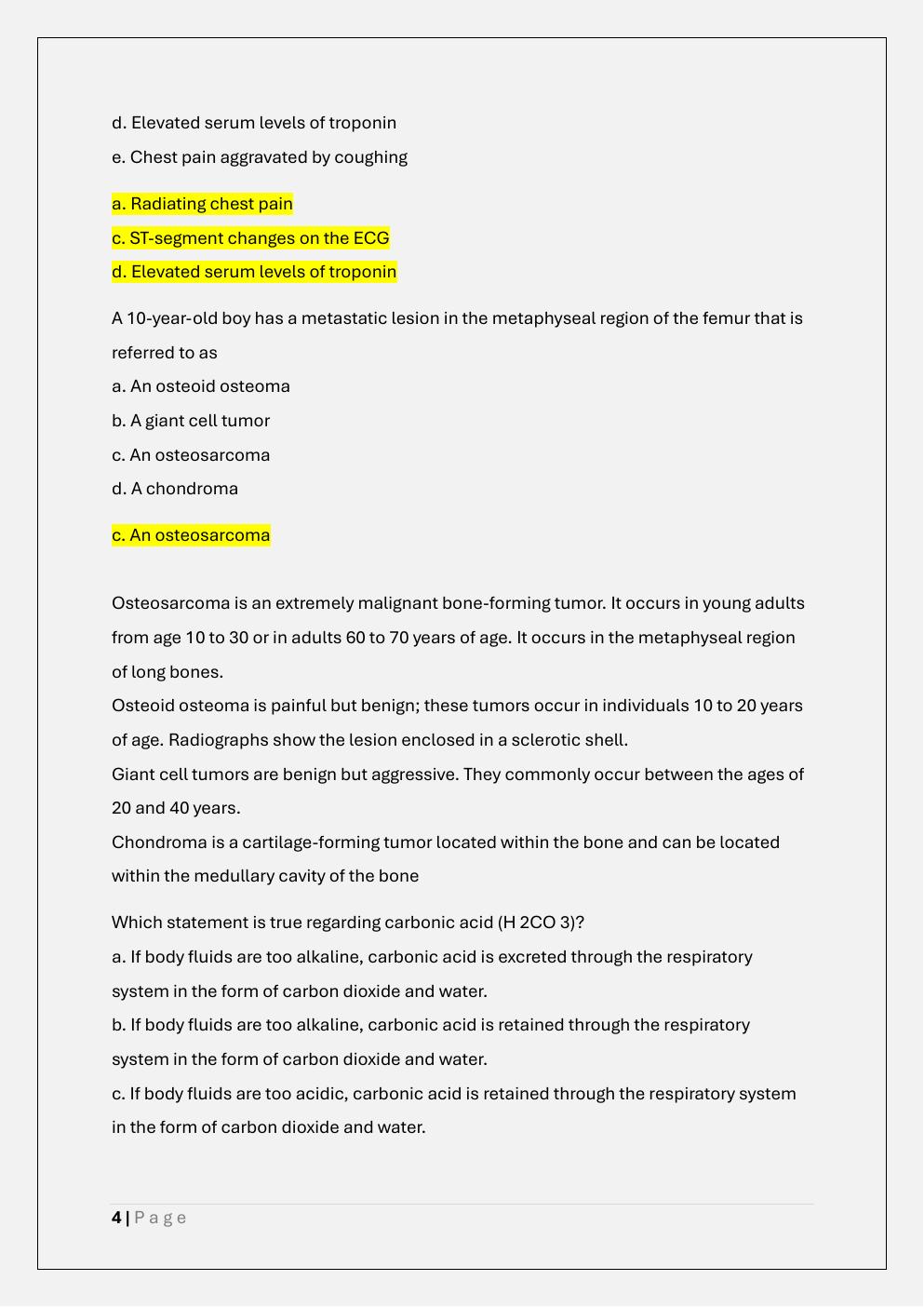 Preview page 4 of WCU PATHOPHYSIOLOGY PATH 370 FINAL  EXAM PREP TEST BANK 1 / PATH 370  PATHOPHYSIOLOGY FINAL EXAM