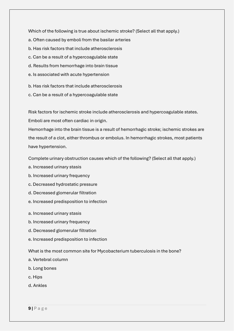 Preview page 9 of WCU PATHOPHYSIOLOGY PATH 370 FINAL  EXAM PREP TEST BANK 1 / PATH 370  PATHOPHYSIOLOGY FINAL EXAM
