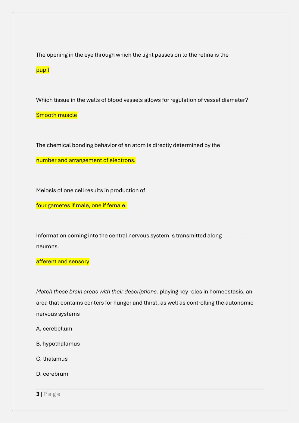 Preview page 3 of PHYS 261 PHYSIOLOGY FINAL EXAM/PHYS  261 FINAL EXAM