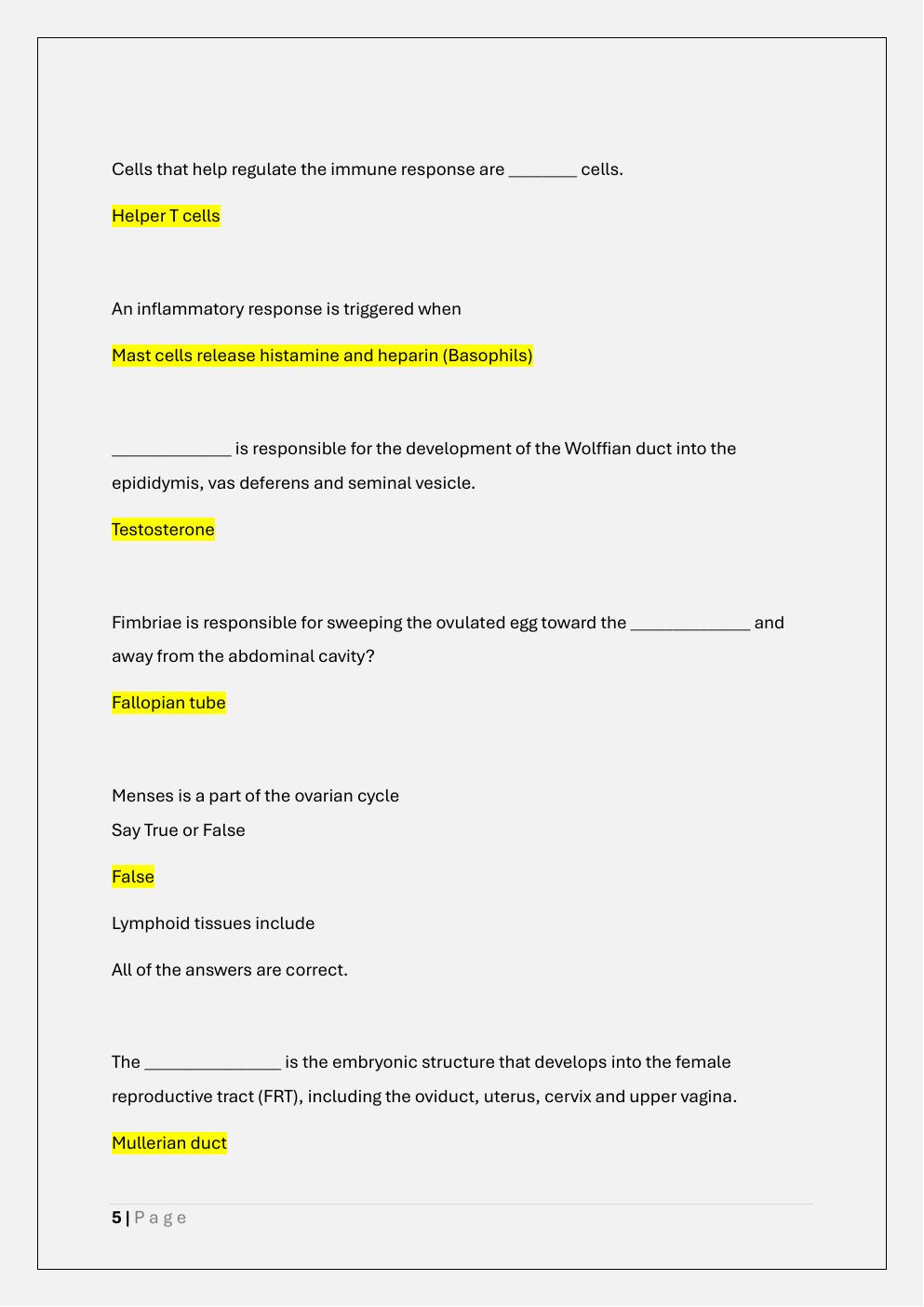 Preview page 5 of PHYS 261 PHYSIOLOGY FINAL EXAM/PHYS  261 FINAL EXAM