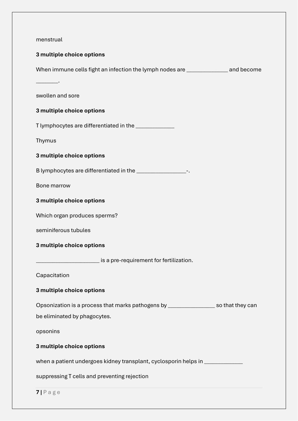 Preview page 7 of PHYS 261 PHYSIOLOGY FINAL EXAM/PHYS  261 FINAL EXAM