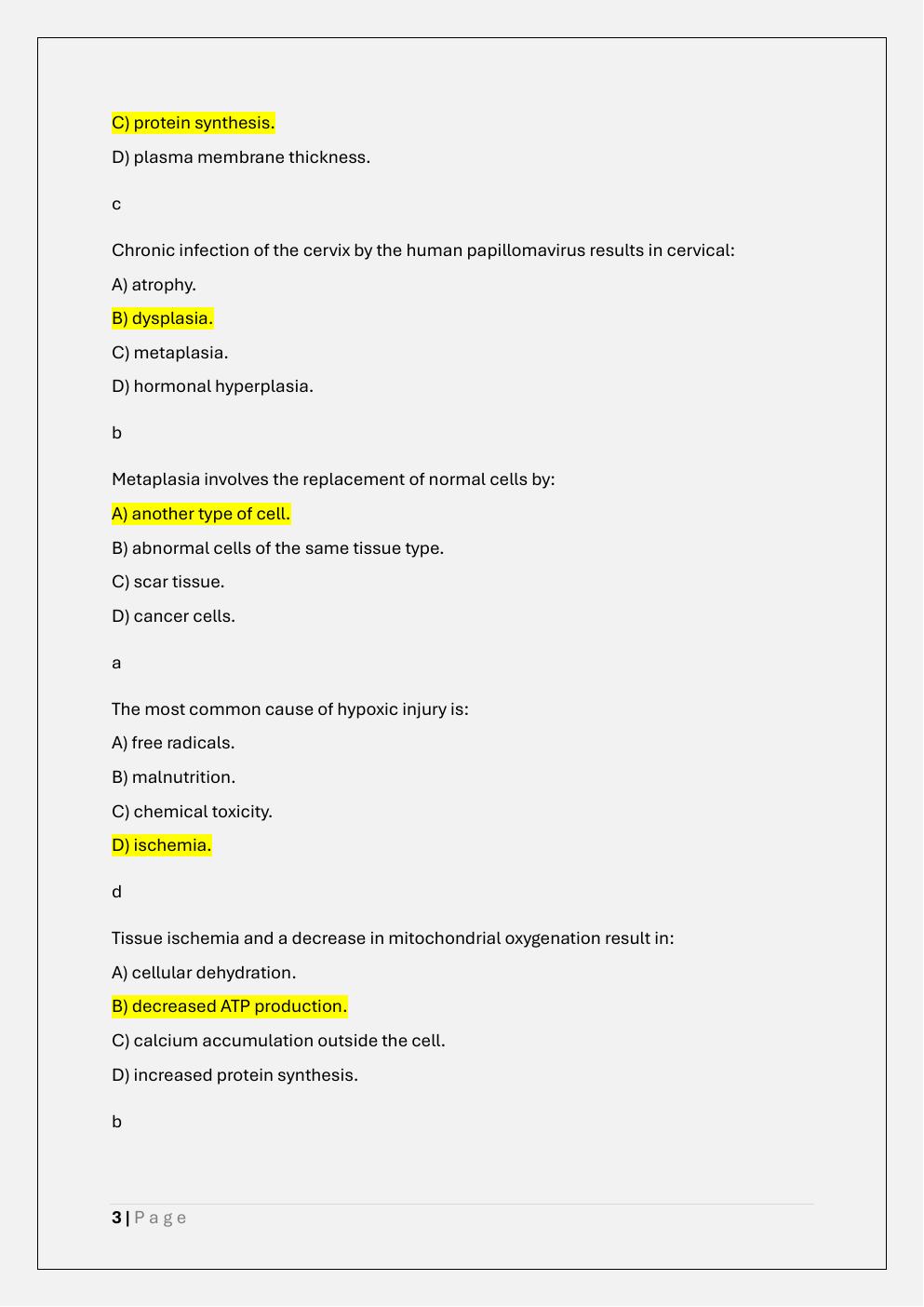 Preview page 3 of NURS 611 ADVANCED PATHOPHYSIOLOGY  EXAM 1 PREP /NURS 611 EXAM 1