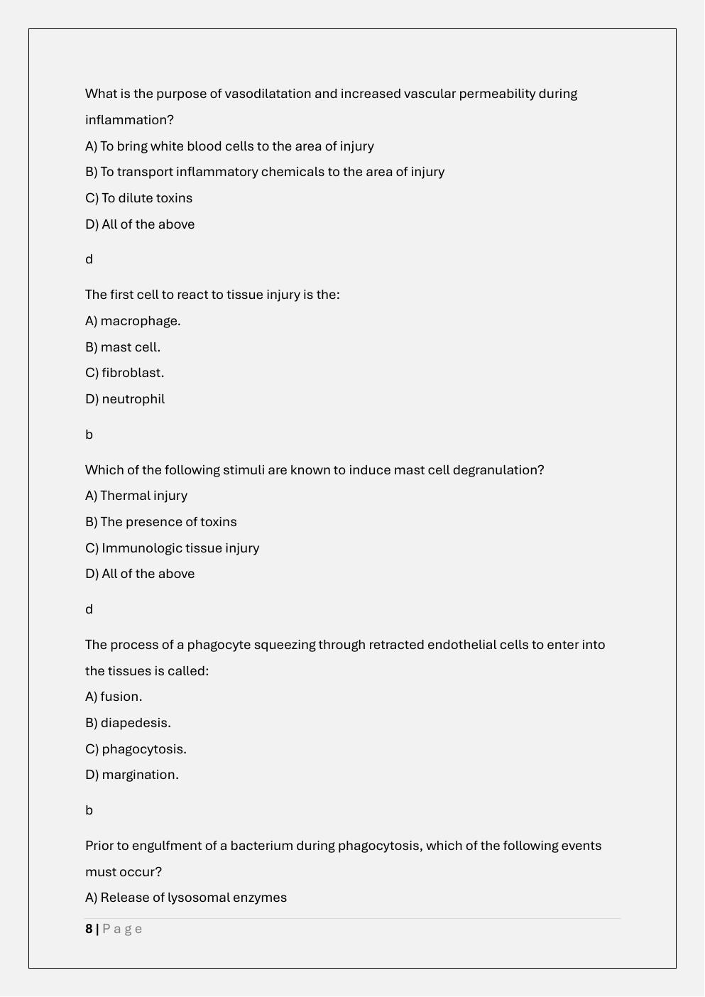 Preview page 8 of NURS 611 ADVANCED PATHOPHYSIOLOGY  EXAM 1 PREP /NURS 611 EXAM 1