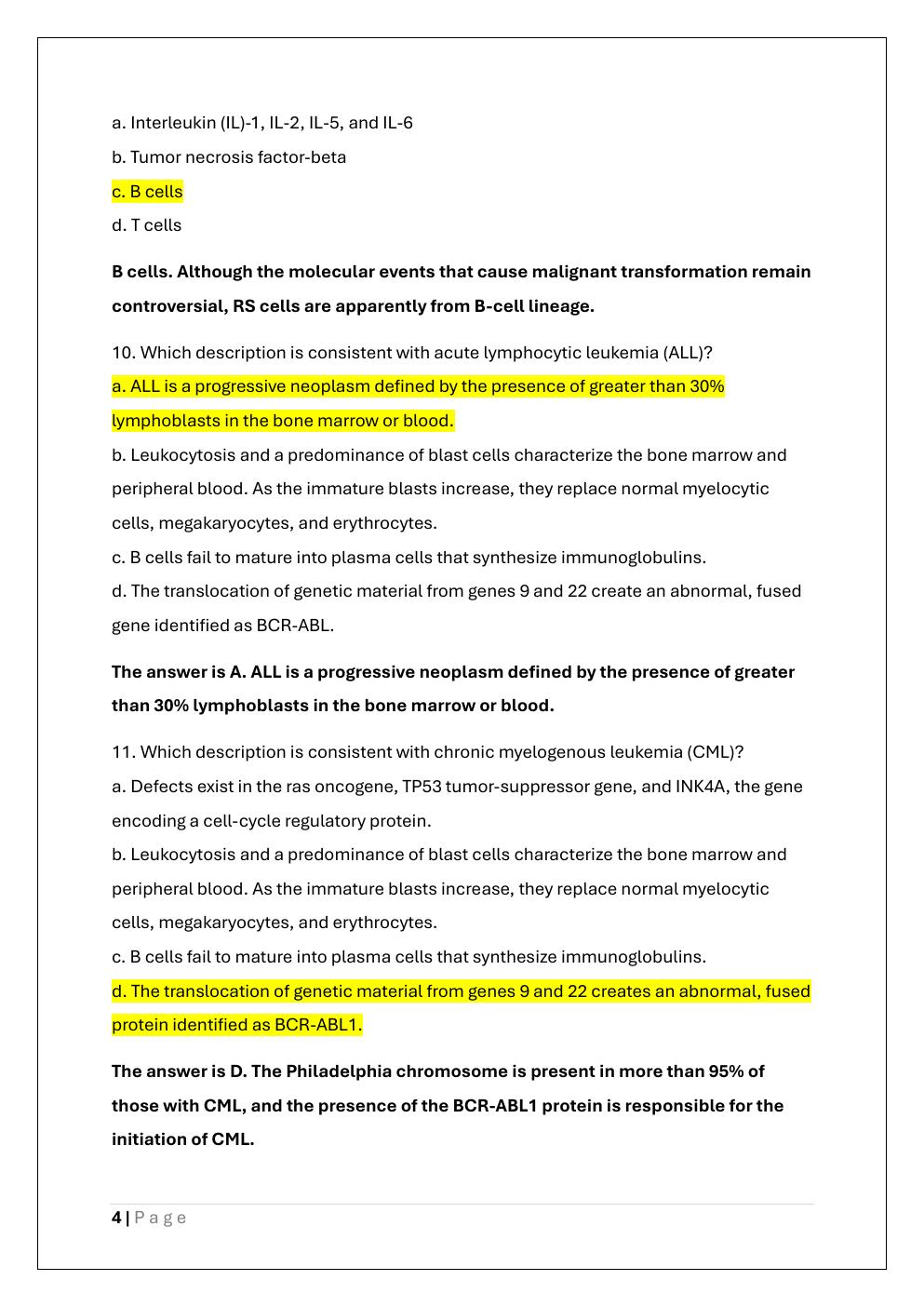 Preview page 4 of NURS 611 ADVANCED PATHOPHYSIOLOGY  EXAM 3 PREP /NURS 611 EXAM 3