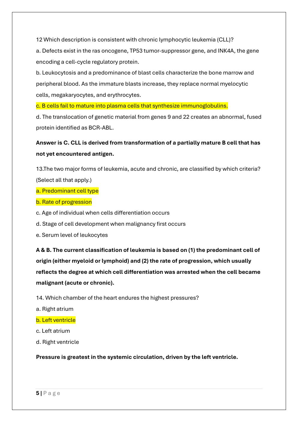 Preview page 5 of NURS 611 ADVANCED PATHOPHYSIOLOGY  EXAM 3 PREP /NURS 611 EXAM 3