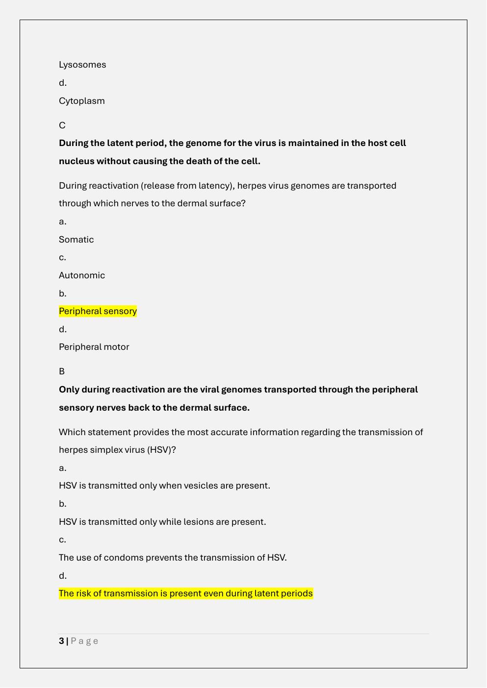 Preview page 3 of NURS 611 ADVANCED PATHOPHYSIOLOGY  EXAM 4 PREP /NURS 611 EXAM 4