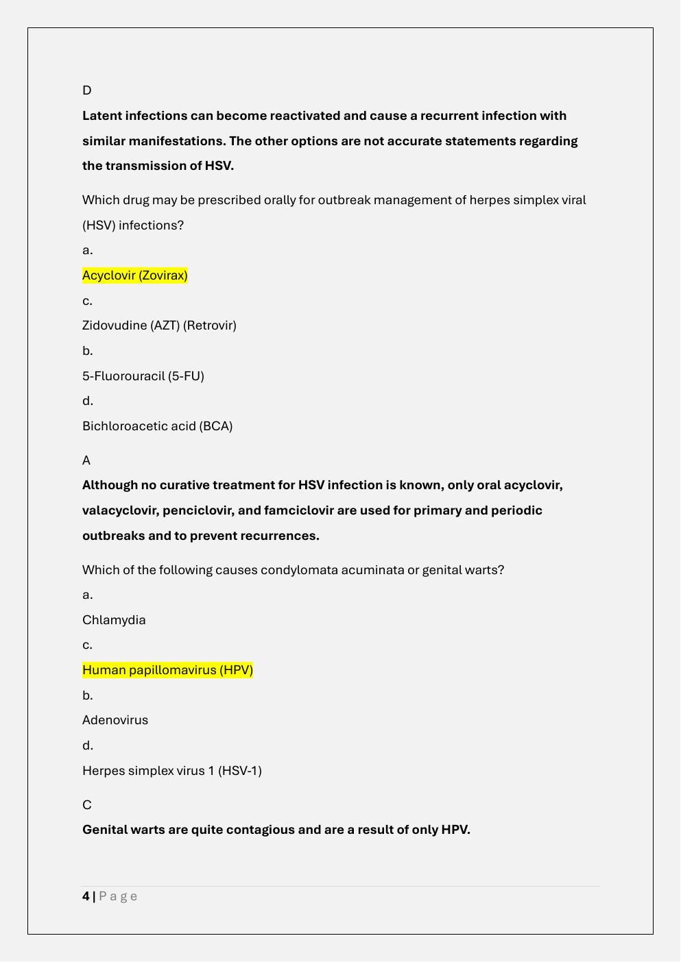 Preview page 4 of NURS 611 ADVANCED PATHOPHYSIOLOGY  EXAM 4 PREP /NURS 611 EXAM 4