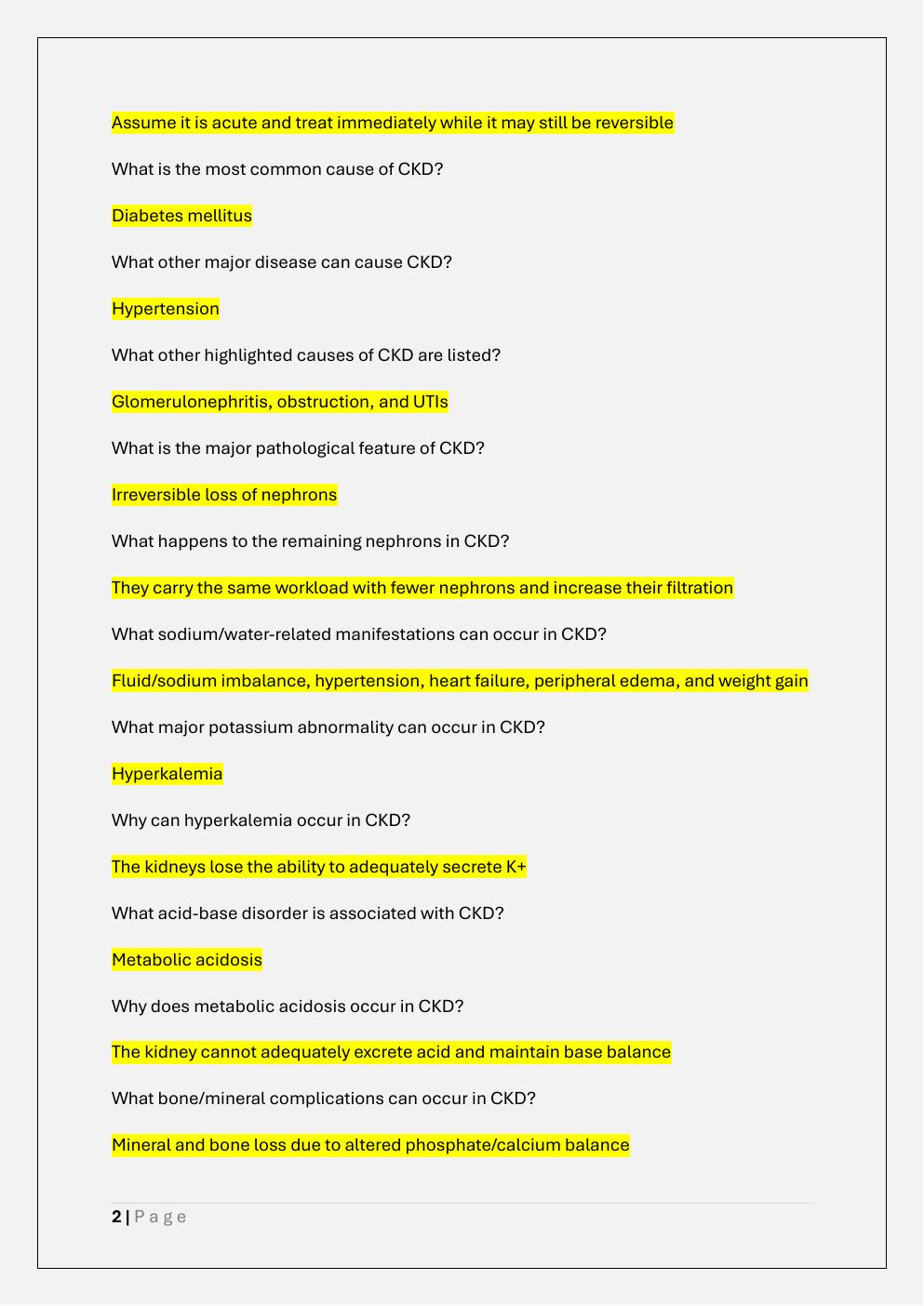 Preview page 2 of NURS 611 ADVANCED PATHOPHYSIOLOGY  EXAM 2 PREP /NURS 611 EXAM 2