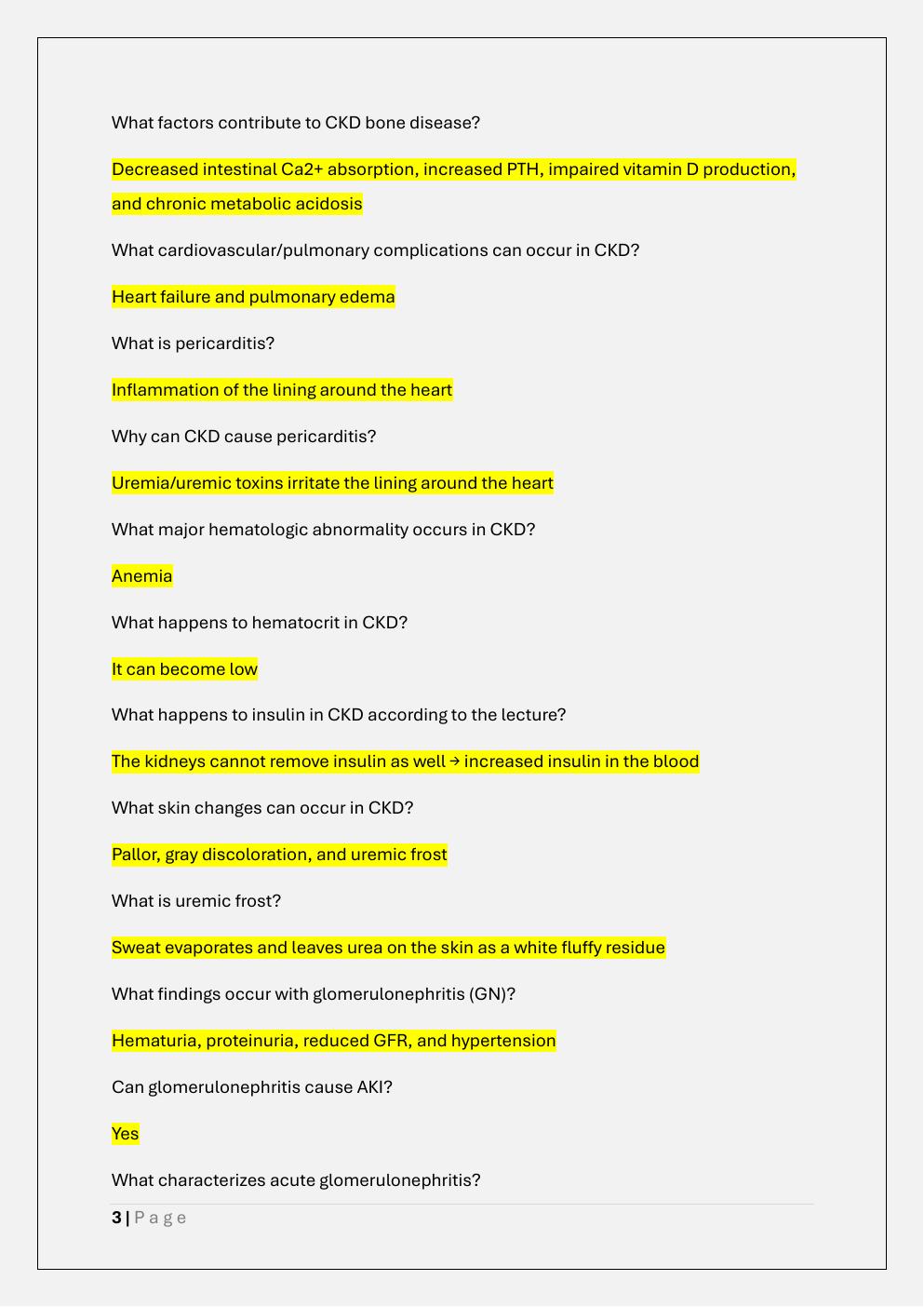 Preview page 3 of NURS 611 ADVANCED PATHOPHYSIOLOGY  EXAM 2 PREP /NURS 611 EXAM 2