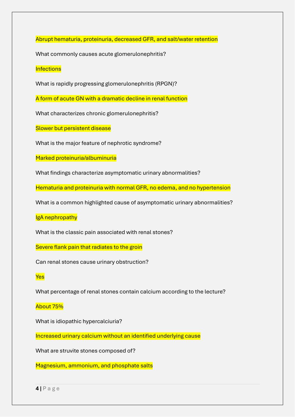 Preview page 4 of NURS 611 ADVANCED PATHOPHYSIOLOGY  EXAM 2 PREP /NURS 611 EXAM 2