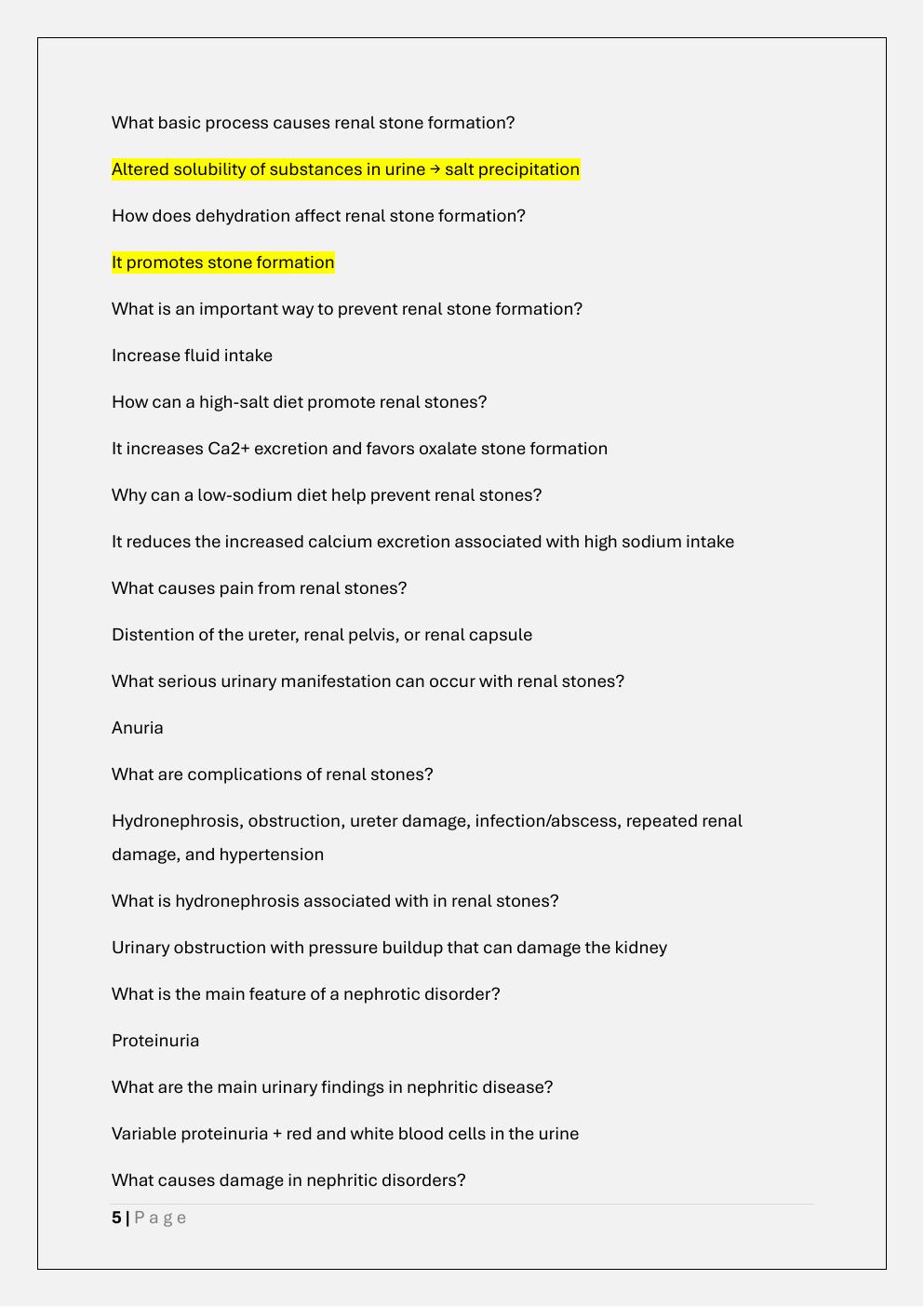 Preview page 5 of NURS 611 ADVANCED PATHOPHYSIOLOGY  EXAM 2 PREP /NURS 611 EXAM 2