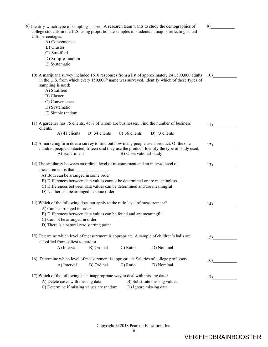 Preview page 10 of Solution Manual For Elementary Statistics 13th Edition by Mario Triola All Chapters 1-14 A+