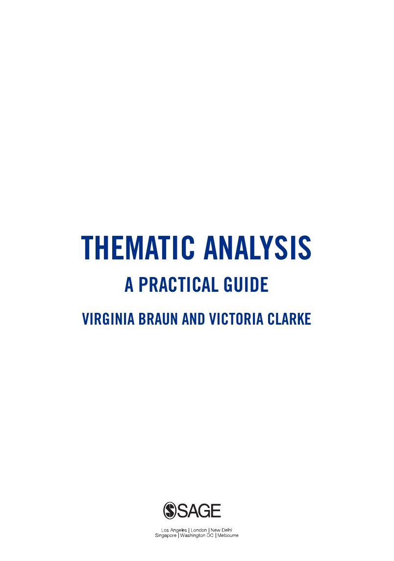 Preview page 5 of Thematic analysis a practical guide By Virginia Braun; Victoria Clarke