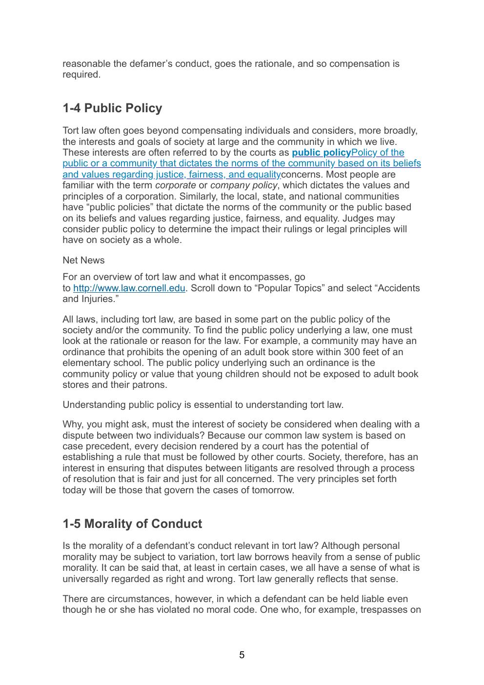 Preview page 6 of Tort Law 6th Edition By J Stanley Edwards, JD