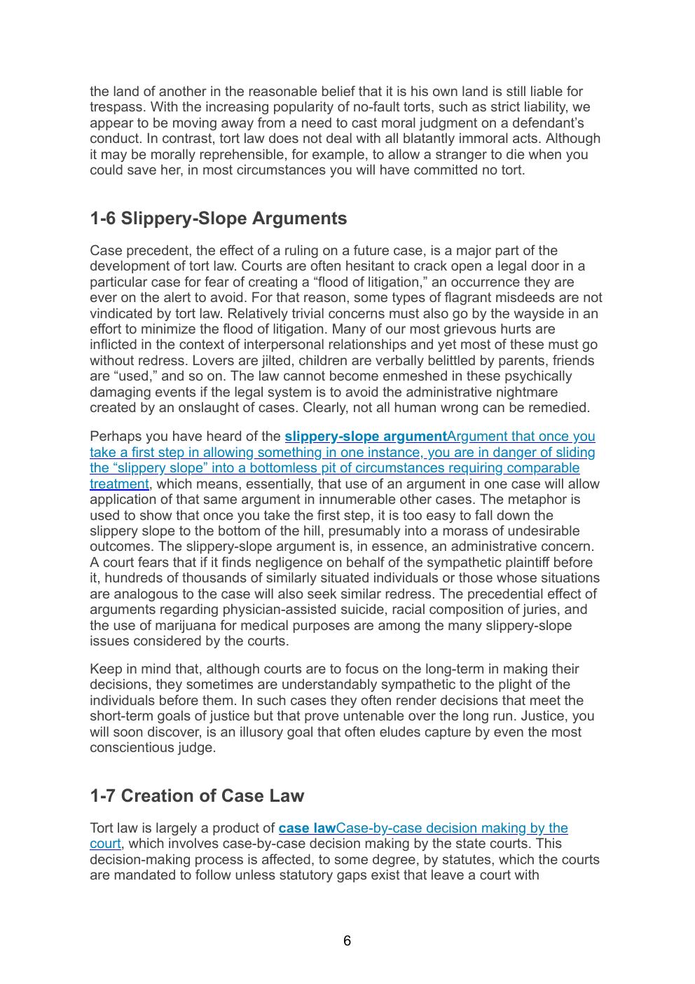 Preview page 7 of Tort Law 6th Edition By J Stanley Edwards, JD