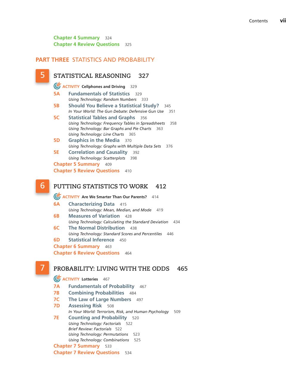 Preview page 9 of Using Understanding Mathematics A Quantitative Reasoning Approach 8th Edition BY Jeffrey O. Bennett