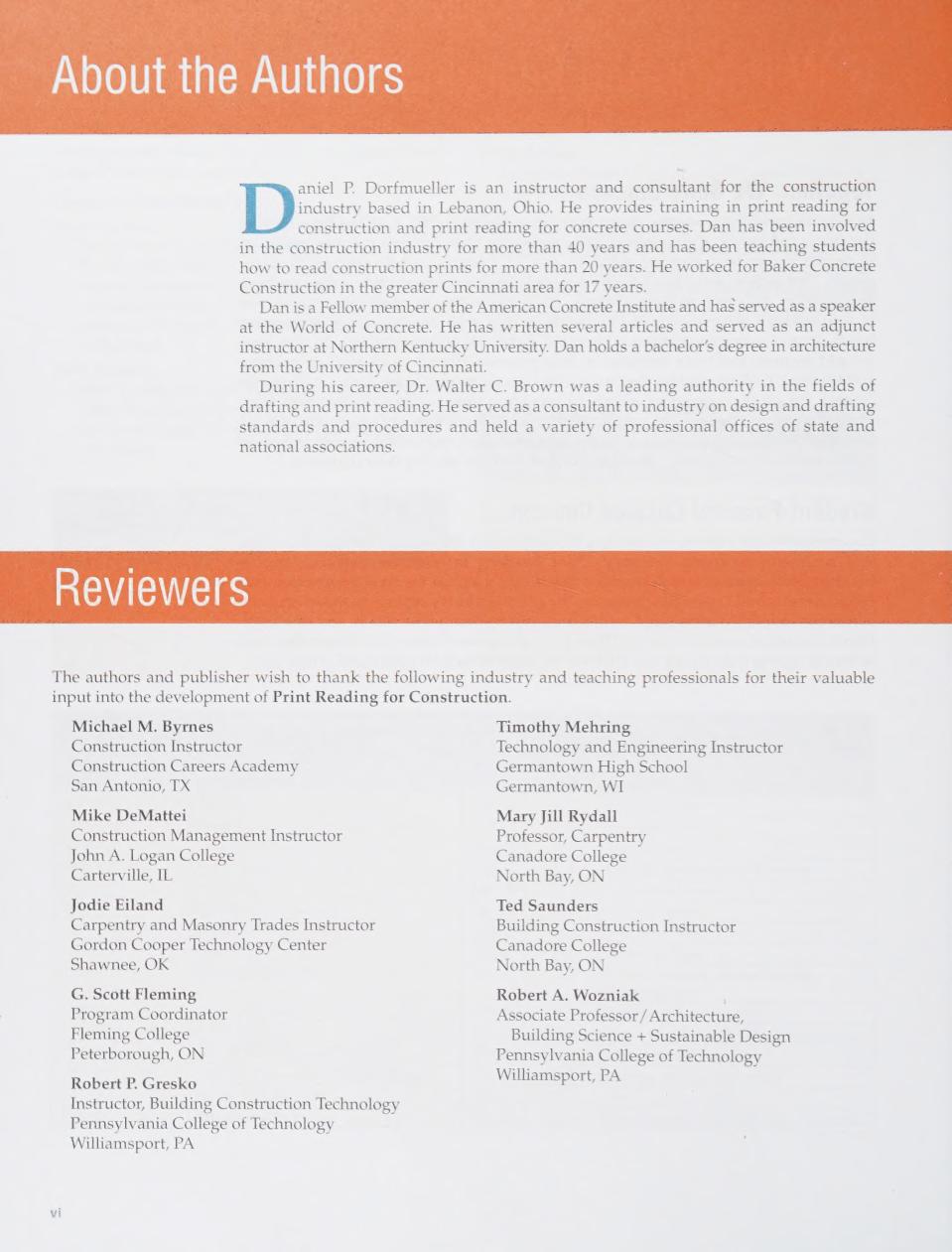 Preview page 7 of eBook (Scan) Print Reading for Construction 7e Walter Brown, Daniel Dorfmueller