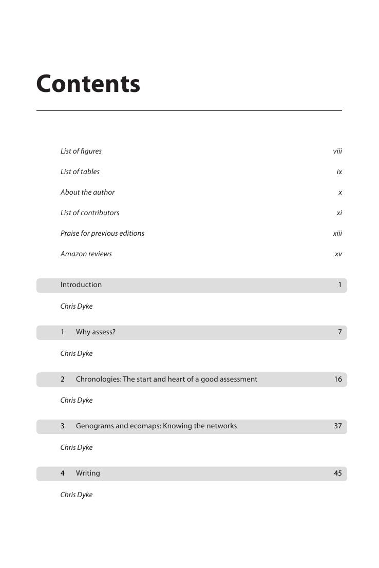 Preview page 6 of Writing Analytical Assessments in Social Work 4th Edition By Dyke, Chris