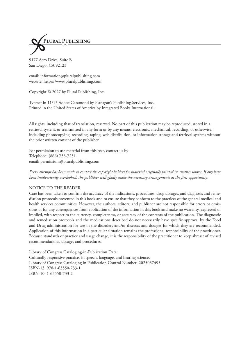 Preview page 5 of Culturally Responsive Practices in Speech, Language, and Hearing Sciences 3rd Edition By Yvette Hyter, Marlene Salas-Pro