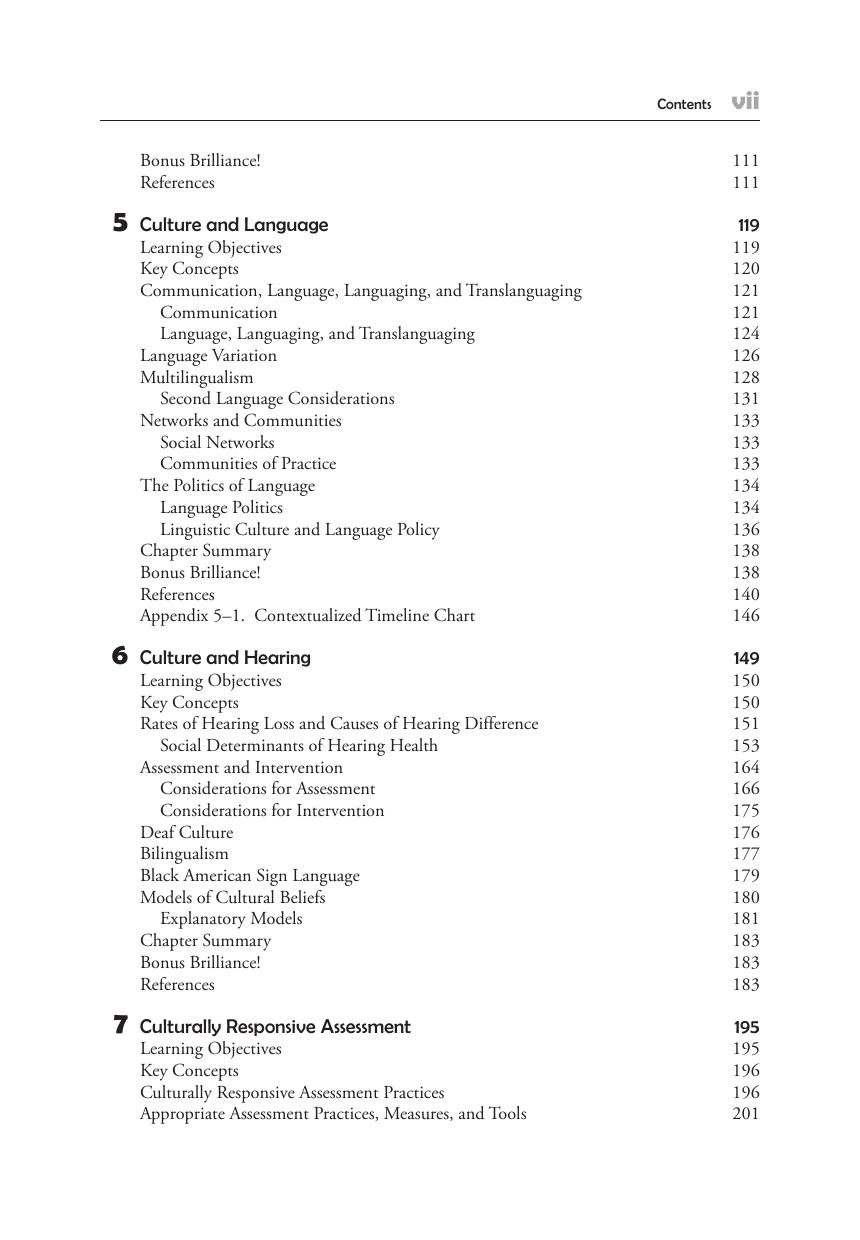 Preview page 8 of Culturally Responsive Practices in Speech, Language, and Hearing Sciences 3rd Edition By Yvette Hyter, Marlene Salas-Pro