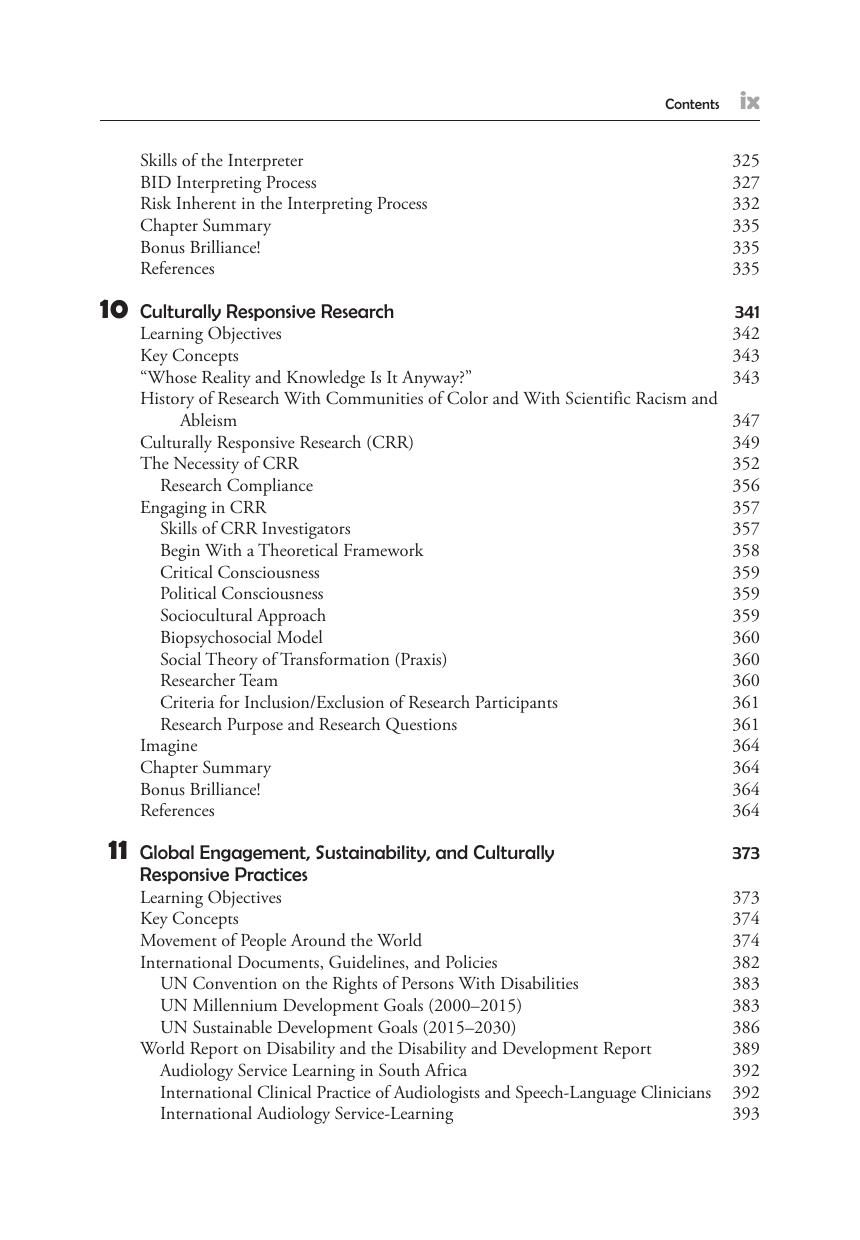 Preview page 10 of Culturally Responsive Practices in Speech, Language, and Hearing Sciences 3rd Edition By Yvette Hyter, Marlene Salas-Pro