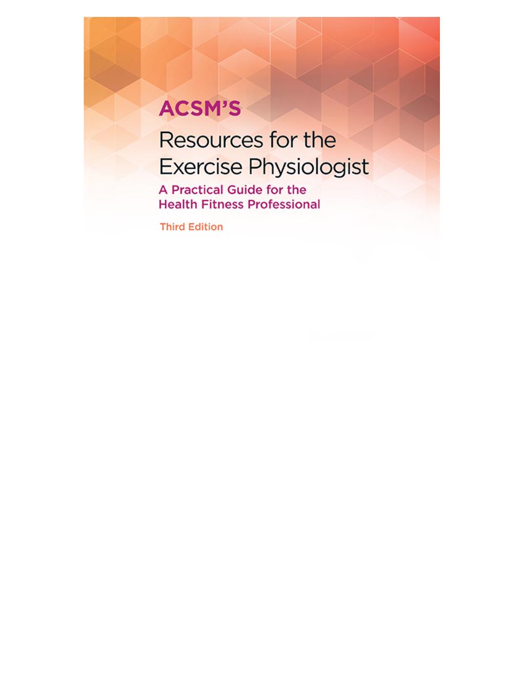 Preview page 2 of PDF(eBook) ACSM's Resources for the Exercise Physiologist 3rd edition  by Ph.D. Gordon, Benjamin T,Chambliss, Heather ,
