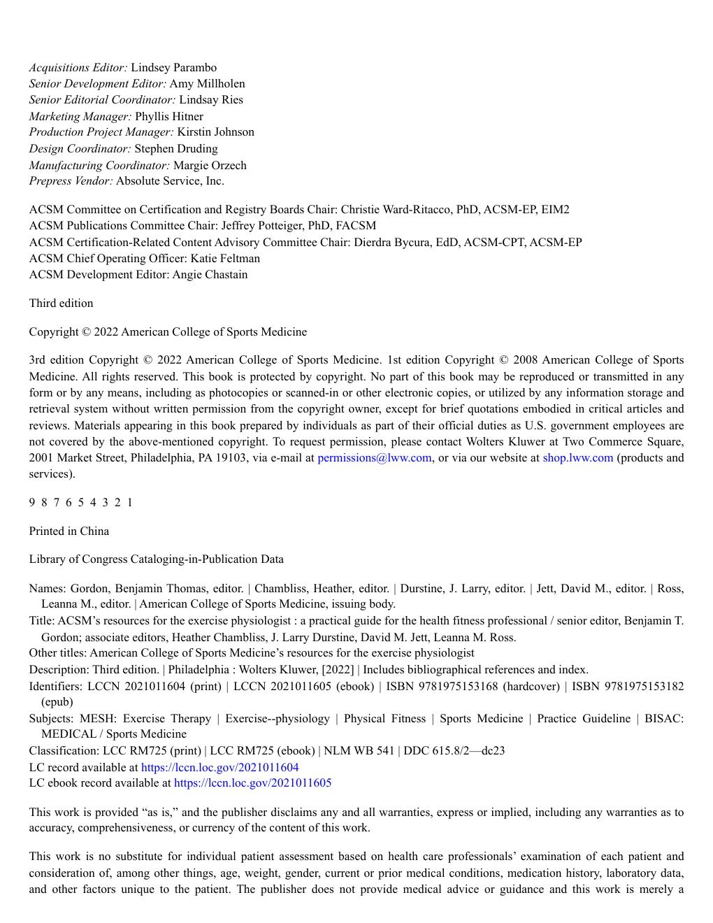 Preview page 4 of PDF(eBook) ACSM's Resources for the Exercise Physiologist 3rd edition  by Ph.D. Gordon, Benjamin T,Chambliss, Heather ,