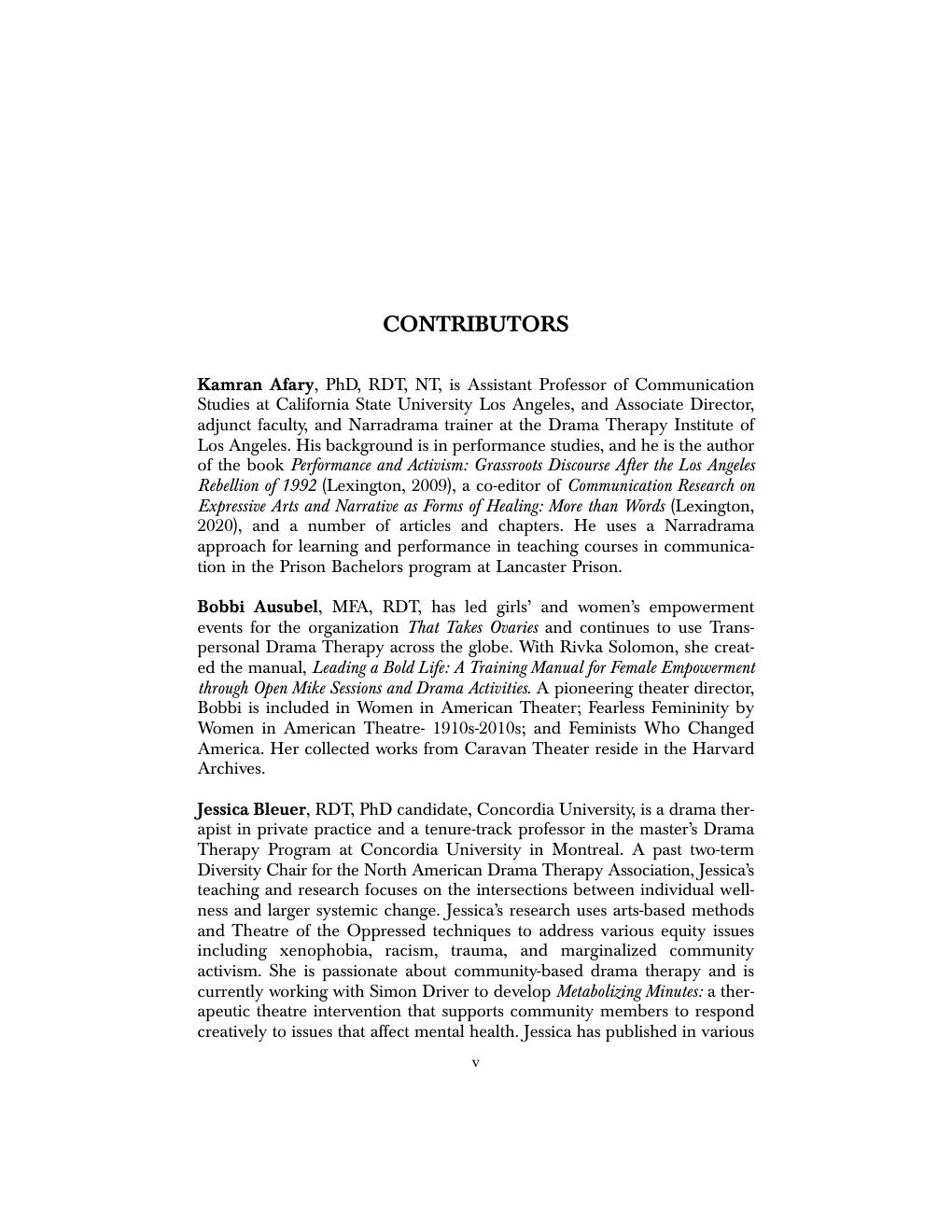 Preview page 6 of Current Approaches in Drama Therapy 3rd Edition By David Read Johnson, Renée Emunah