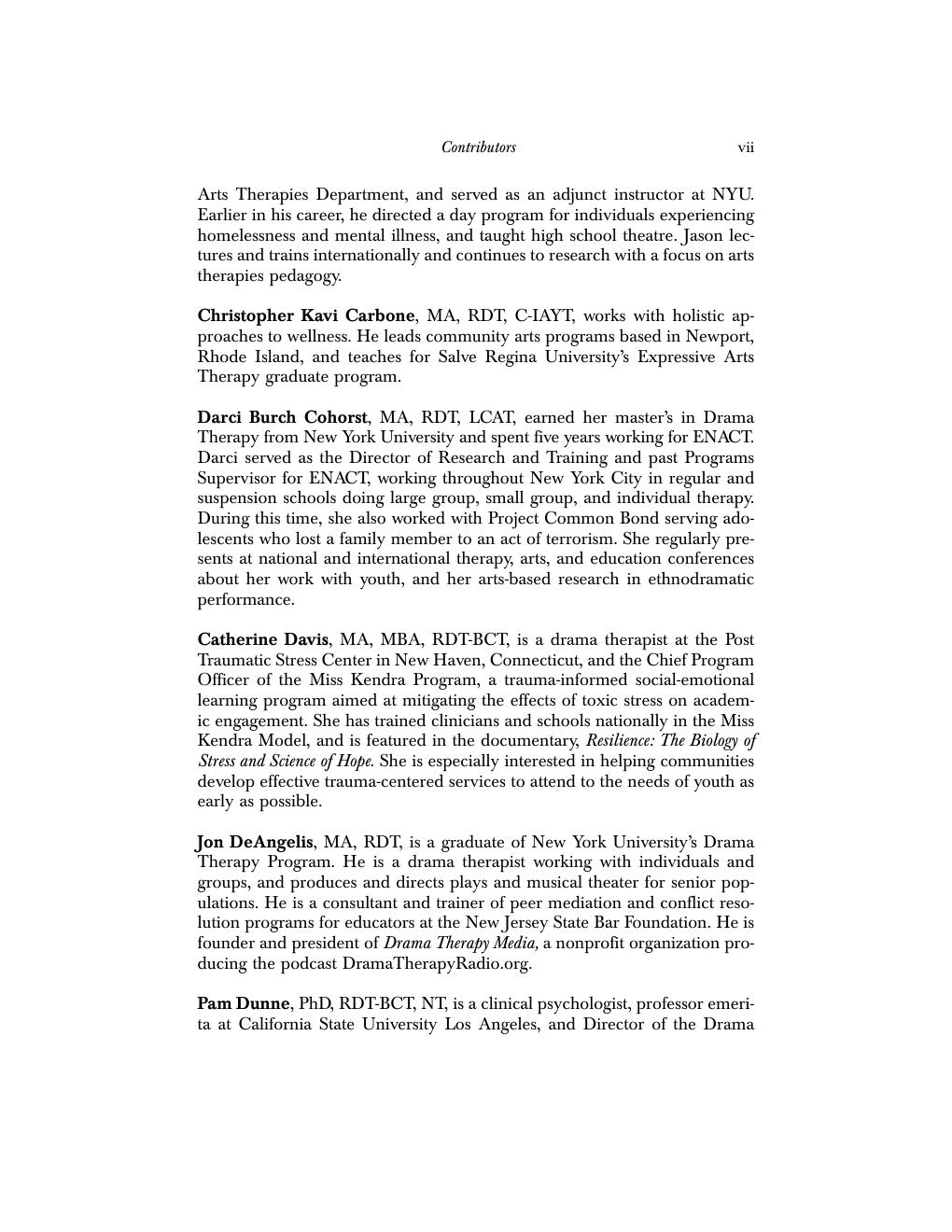 Preview page 8 of Current Approaches in Drama Therapy 3rd Edition By David Read Johnson, Renée Emunah