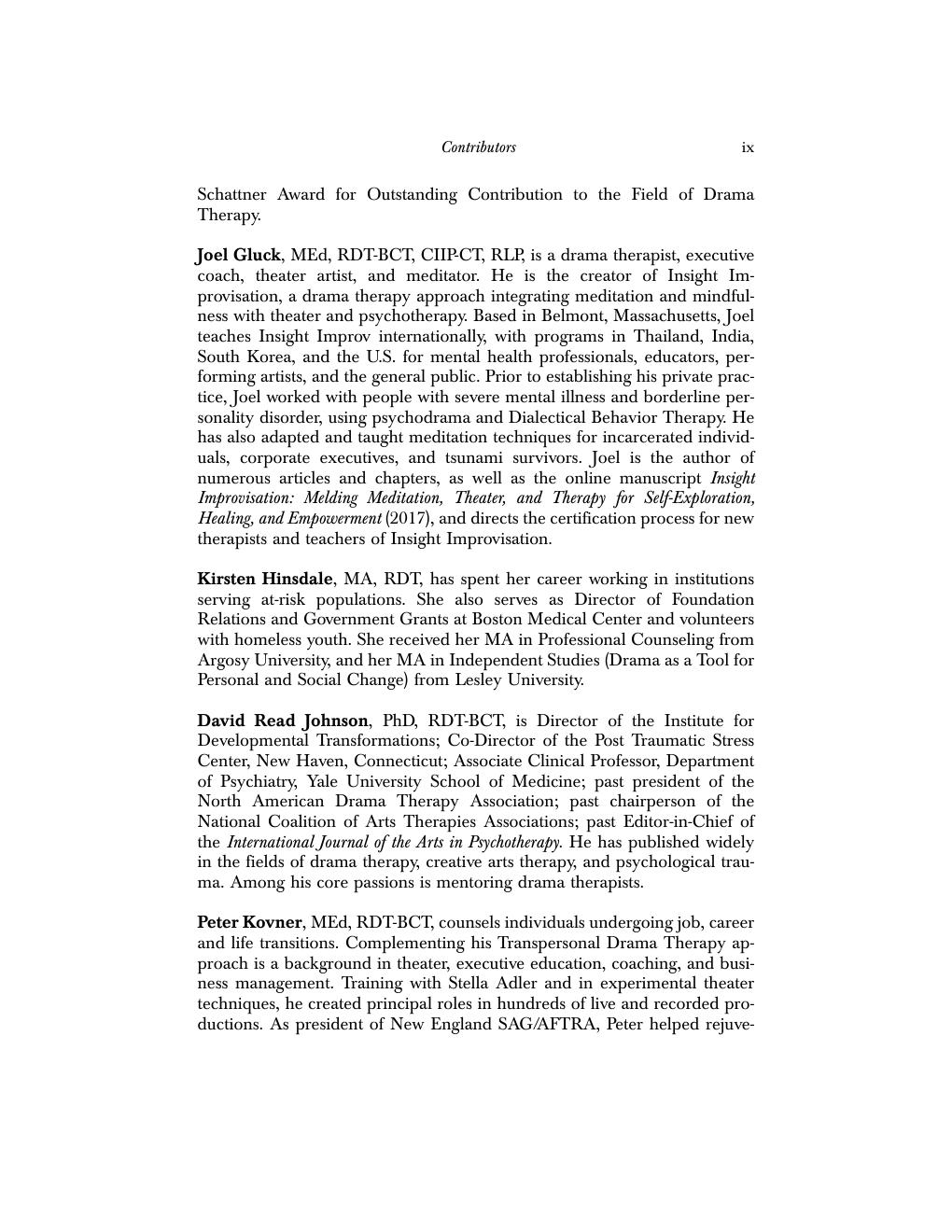 Preview page 10 of Current Approaches in Drama Therapy 3rd Edition By David Read Johnson, Renée Emunah