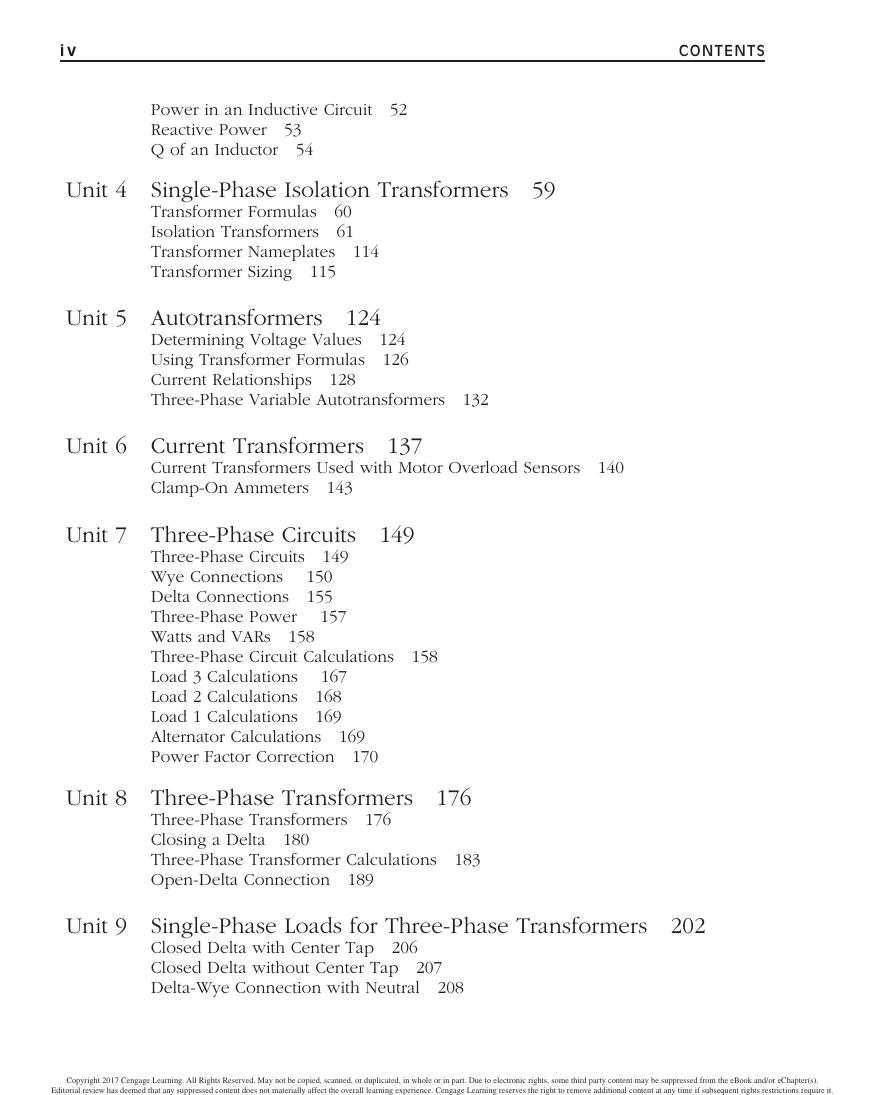 Preview page 6 of Electrical Transformers and Rotating Machines 4th Edition By Stephen Herman