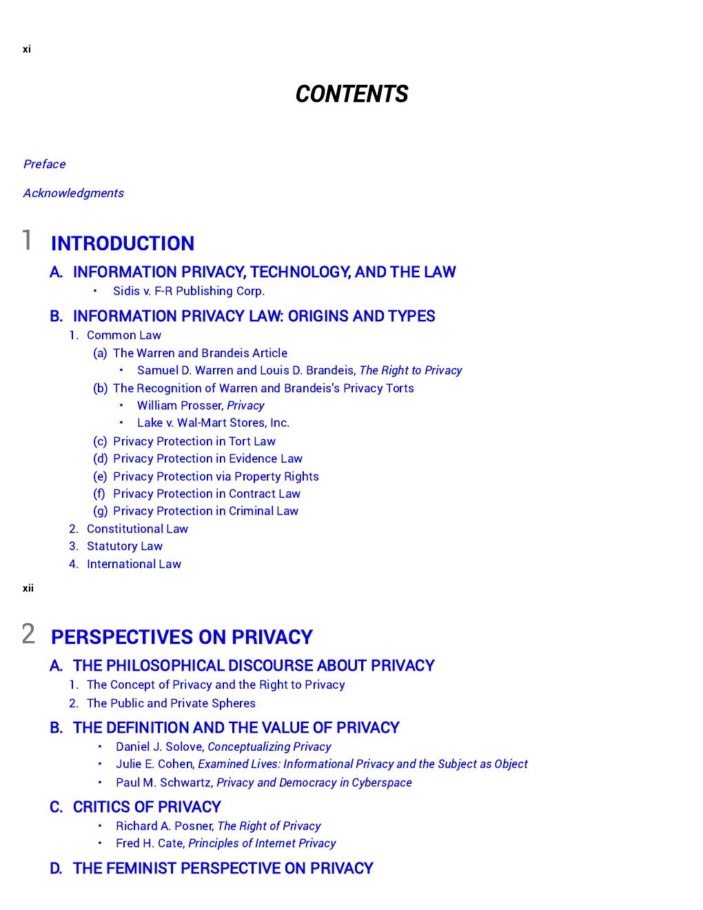 Preview page 9 of Consumer Privacy and Data Protection 4th Edition By Daniel Solove, Paul Schwartz