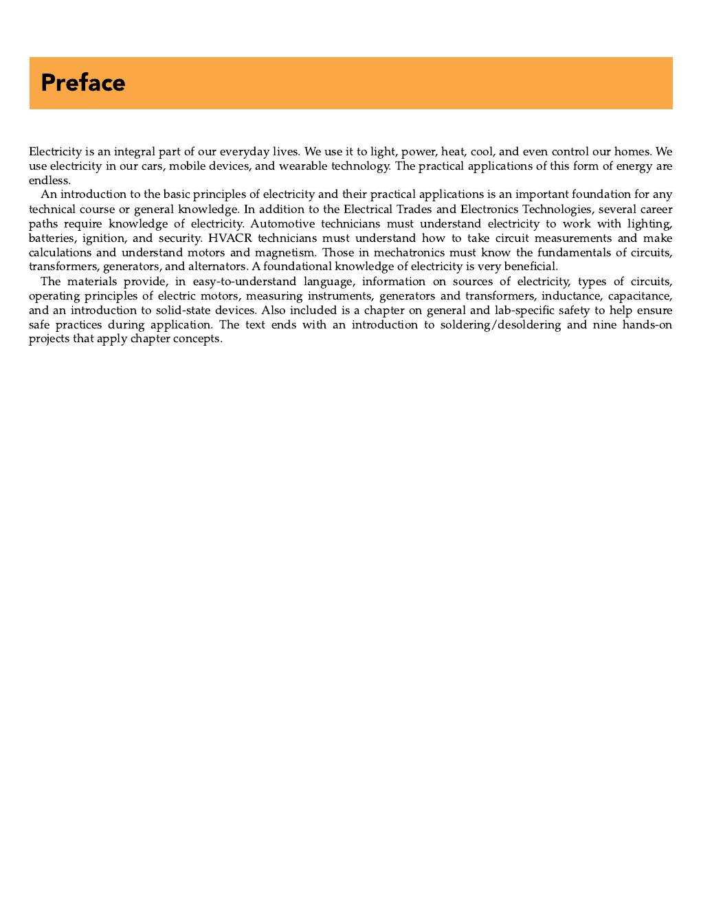Preview page 4 of Electricity 12th Edition By Howard Gerrish, William Dugger, Kenneth DeLucca