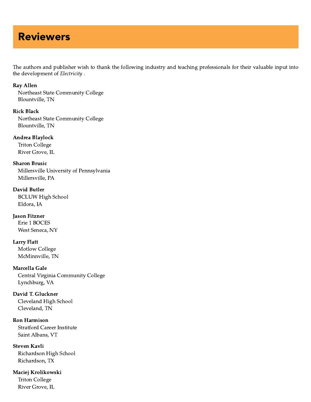 Preview page 6 of Electricity 12th Edition By Howard Gerrish, William Dugger, Kenneth DeLucca